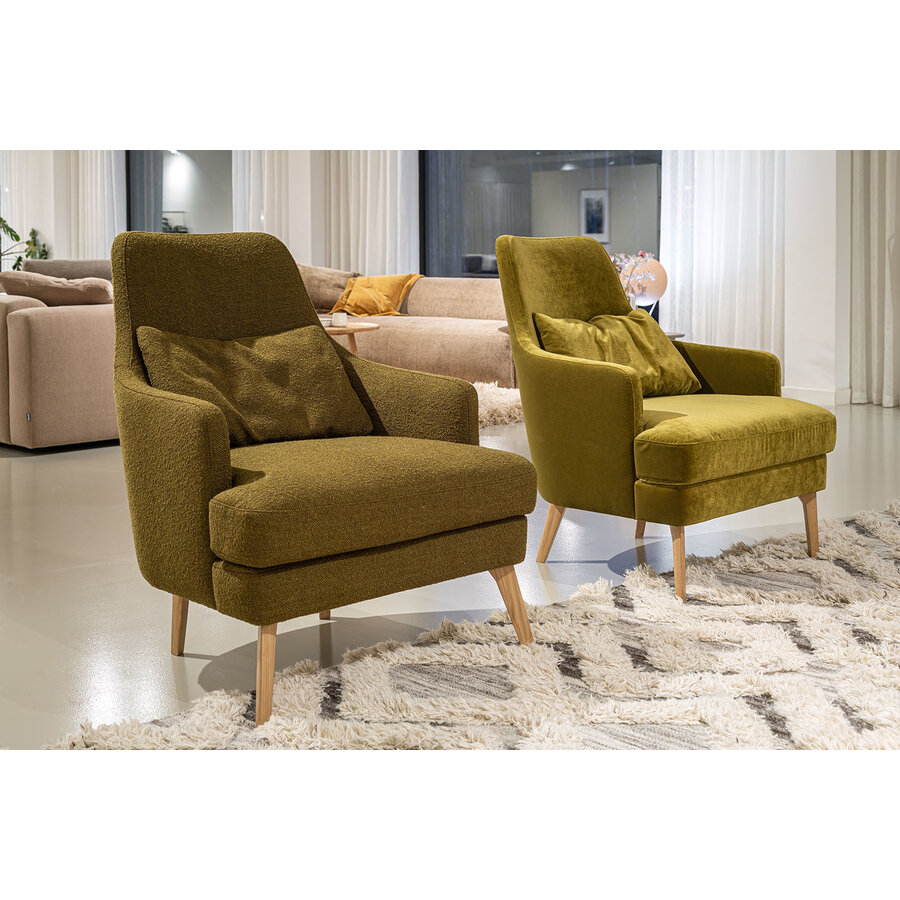 Alice Fauteuil Mosterd Groen Alice Fauteuil Mosterd Groen