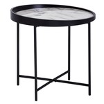 Sky Style Marmer Black Bijzettafel Rond 46 cm Sky Style Marmer Black Bijzettafel Rond 46 cm
