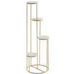 Sky Style Runder Plantentafel Marmer / Goud Sky Style Runder Plantentafel Marmer / Goud