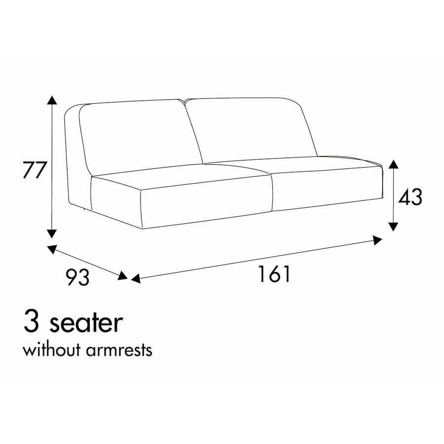 Ville 3-Zits 161 cm Ville 3-Zits 161 cm