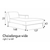 Ville Chaise Longue 127 x 168 cm Rechts/Links