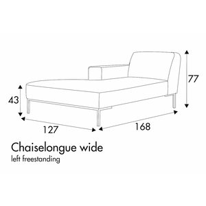 Ville Loungebank 127 x 168 cm Rechts/Links