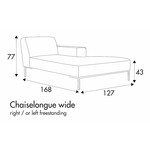 Ville Loungebank 127 x 168 cm Rechts/Links Ville Loungebank 127 x 168 cm Rechts/Links