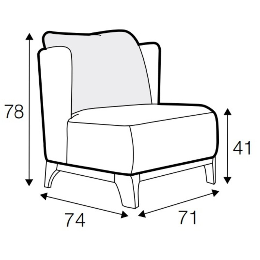Alma Fauteuil Lichtbeige Velvet Alma Fauteuil Lichtbeige Velvet