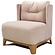 Alma Fauteuil Lichtbeige Velvet