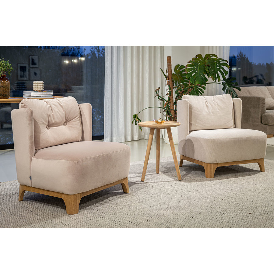 Alma Fauteuil Lichtbeige Velvet Alma Fauteuil Lichtbeige Velvet