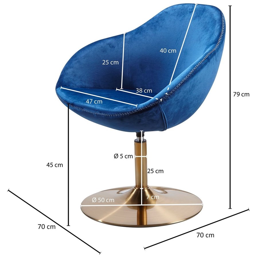 Sarin Fauteuil Blauw Sarin Fauteuil Blauw