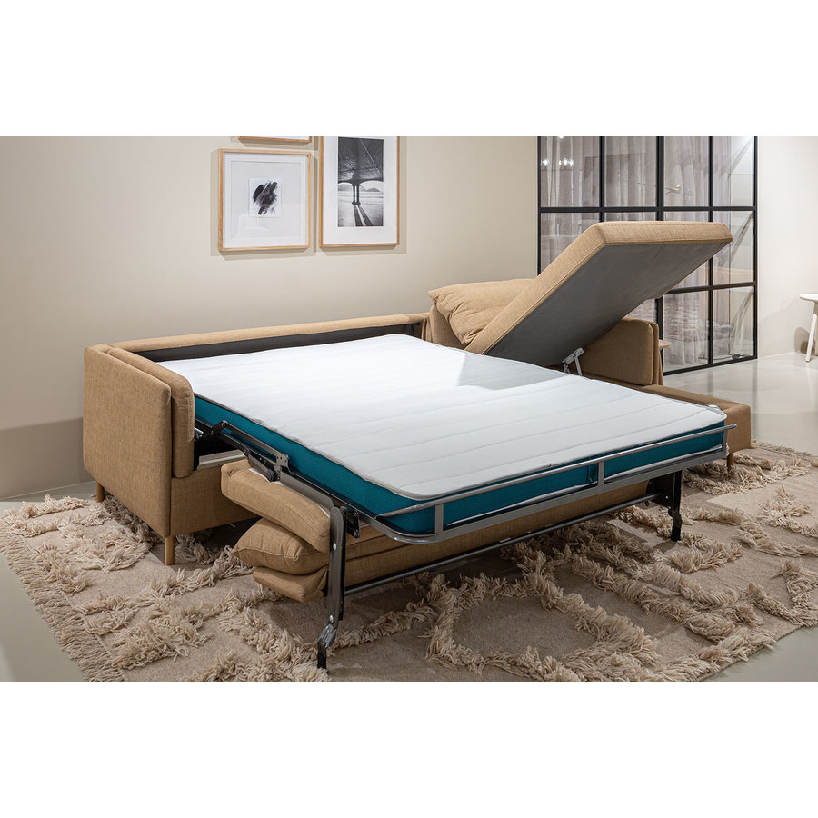 Pixie 2.5-Zits + Chaise Lounge Slaapbank Softbruin Rechts/Links Pixie 2.5-Zits + Chaise Lounge Slaapbank Softbruin Rechts/Links