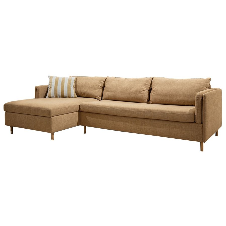 Pixie 2.5-Zits + Chaise Lounge Slaapbank Softbruin Rechts/Links Pixie 2.5-Zits + Chaise Lounge Slaapbank Softbruin Rechts/Links