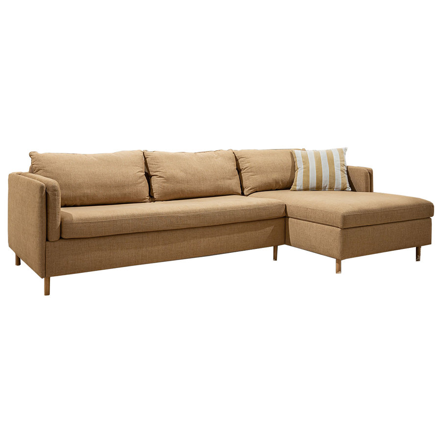 Pixie 2.5-Zits + Chaise Lounge Slaapbank Softbruin Rechts/Links Pixie 2.5-Zits + Chaise Lounge Slaapbank Softbruin Rechts/Links