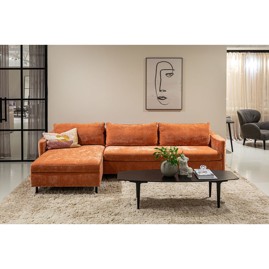 Frances 3-Zits + Chaise Lounge Slaapbank Rust Rechts/Links Frances 3-Zits + Chaise Lounge Slaapbank Rust Rechts/Links