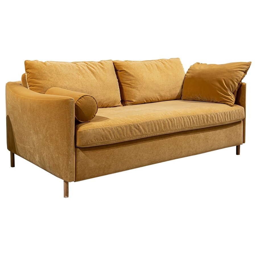 Frances 2.5-Zits Slaapbank Caramel Velvet Frances 2.5-Zits Slaapbank Caramel Velvet