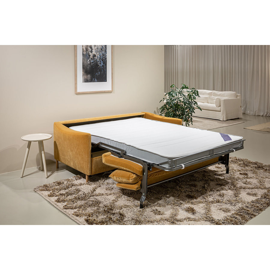 Frances 2.5-Zits Slaapbank Caramel Velvet Frances 2.5-Zits Slaapbank Caramel Velvet