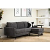 Ralph 3-zits Bank + Chaise Longue Antraciet Rechts/Links