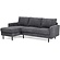 Ralph 3-zits Bank + Chaise Longue Antraciet Rechts/Links