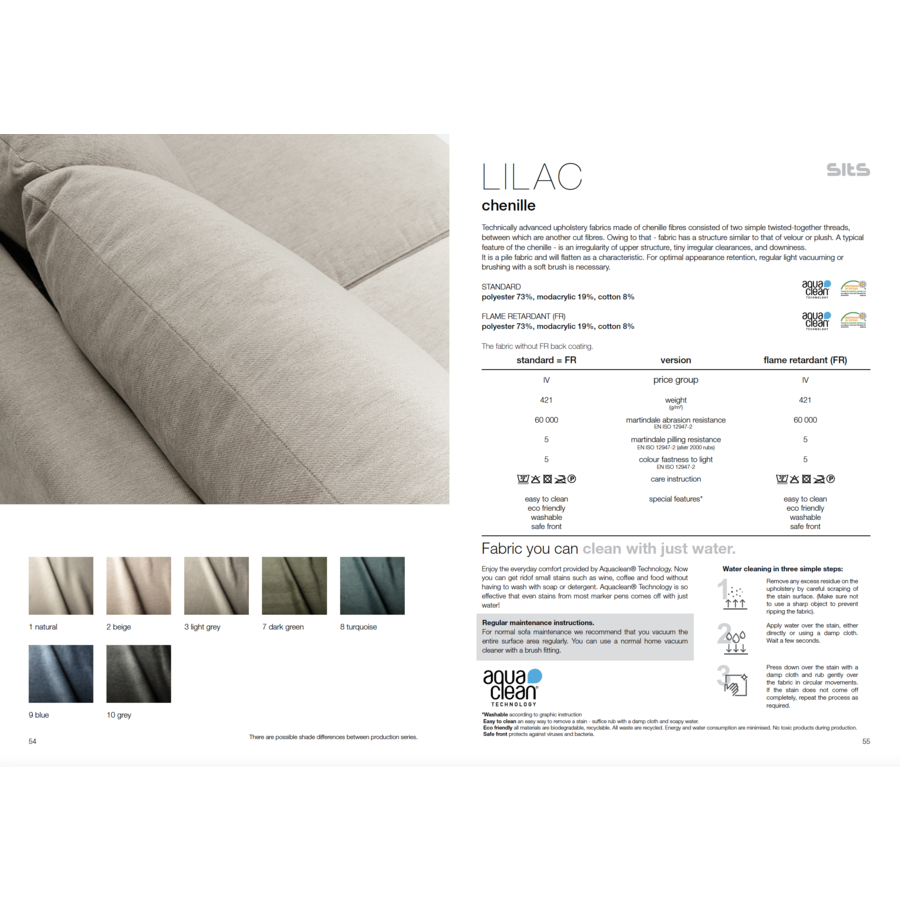 Sits Lilac Donkergroen Stof Sits Lilac Donkergroen Stof