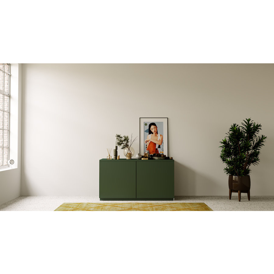 Elva Soft Pro 123 cm Dressoir Groen