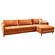 Frances 3-Zits + Chaise Lounge Slaapbank Rust Rechts/Links