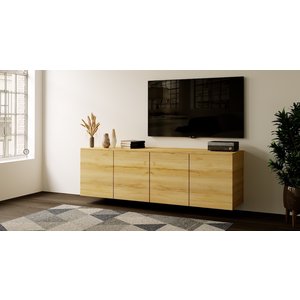 Artego Design Neve Trendy 180 cm Zwevend Dressoir Eiken