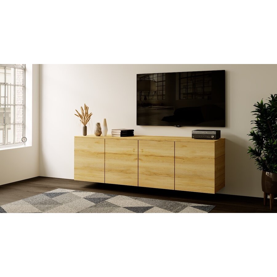 Neve Trendy 180 cm Zwevend Dressoir Eiken Neve Trendy 180 cm Zwevend Dressoir Eiken