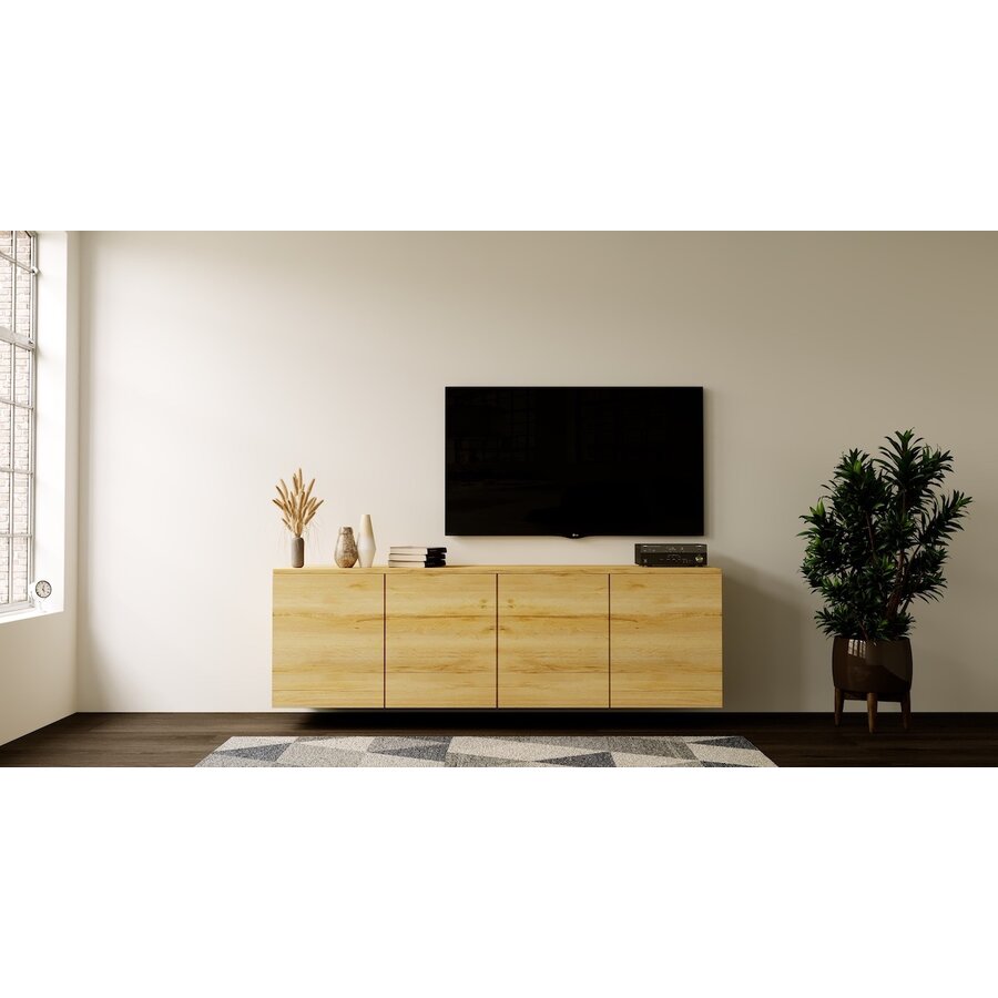 Neve Trendy 180 cm Zwevend Dressoir Eiken Neve Trendy 180 cm Zwevend Dressoir Eiken