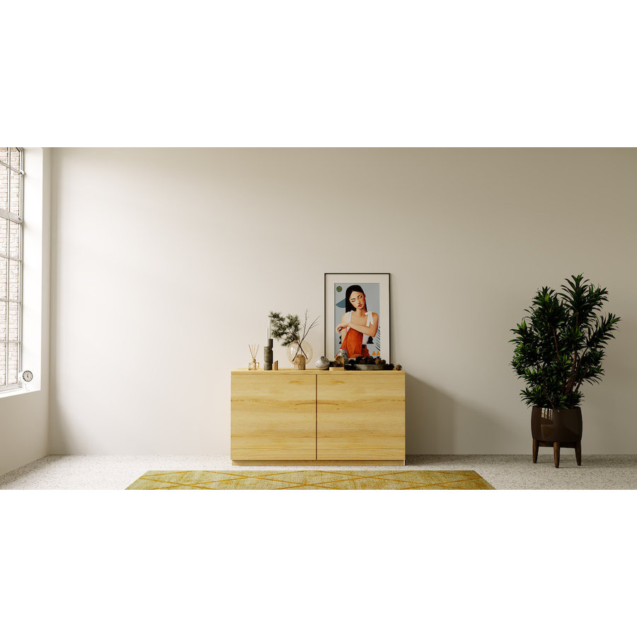 Elva Trendy 123 cm Dressoir Eiken Elva Trendy 123 cm Dressoir Eiken