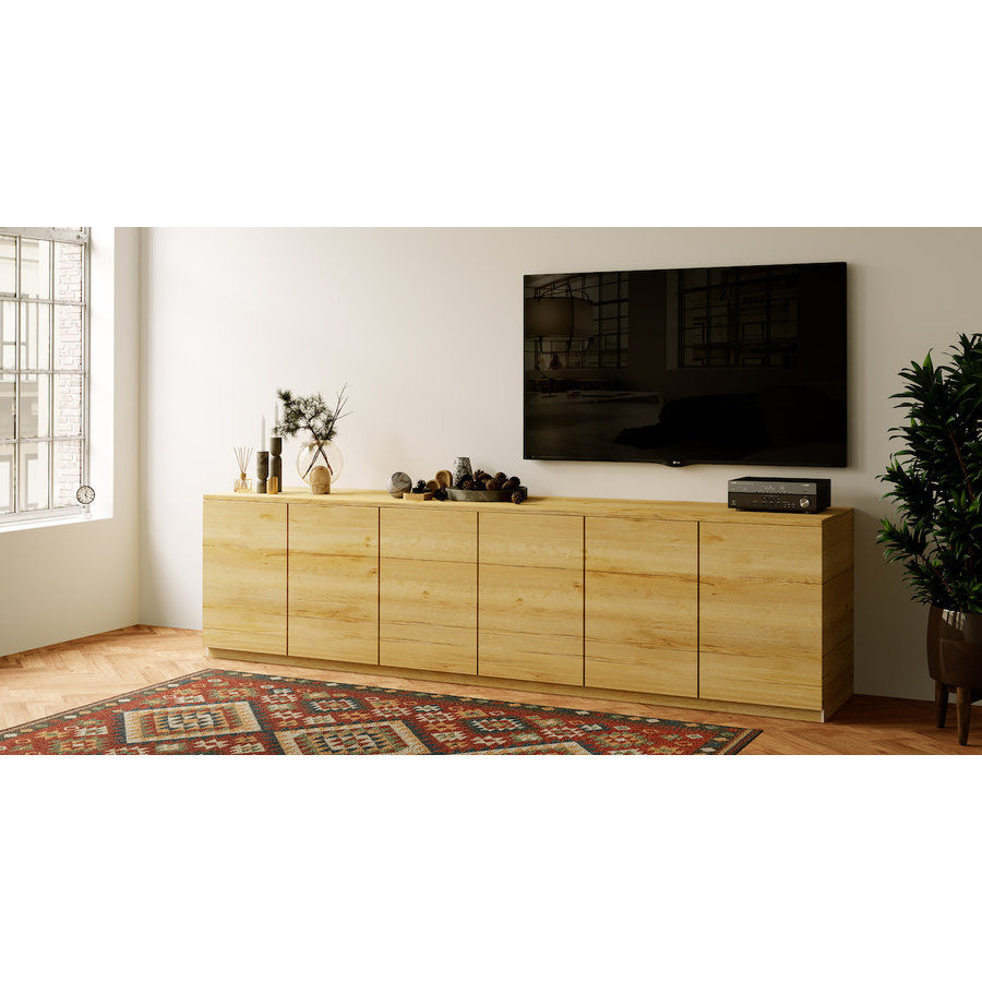 Elva Trendy 303 cm Dressoir Eiken Elva Trendy 303 cm Dressoir Eiken