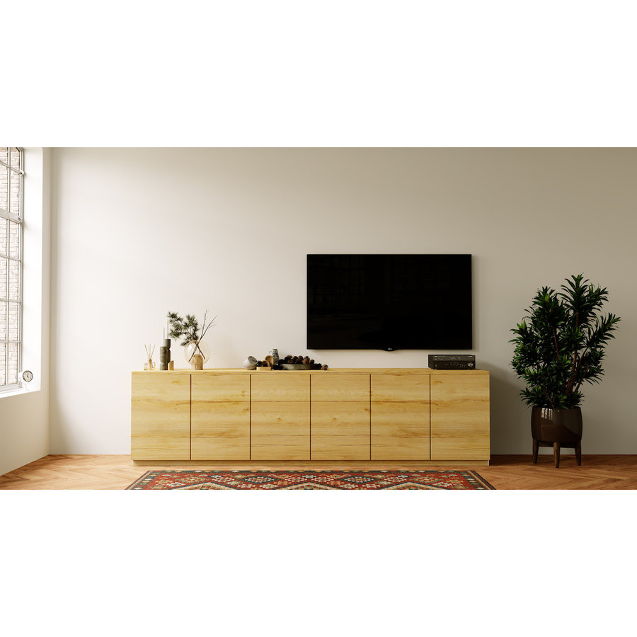 Elva Trendy 303 cm Dressoir Eiken Elva Trendy 303 cm Dressoir Eiken