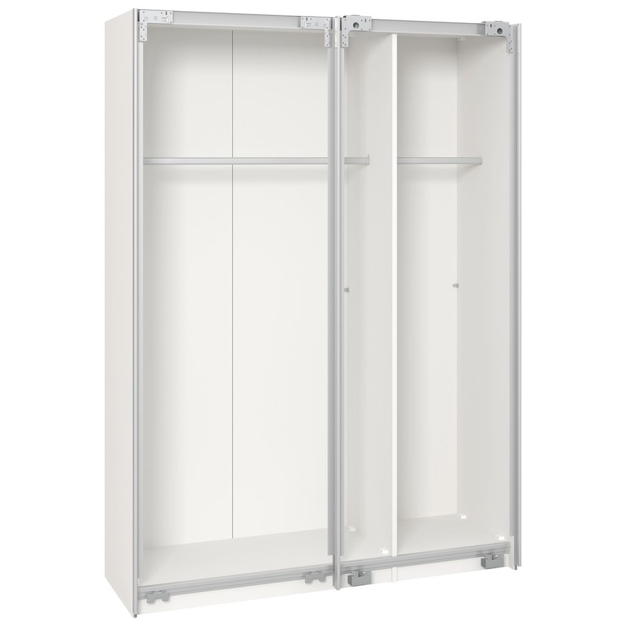 Blanche Schuifdeurkast Wit/Spiegel 152 cm Blanche Schuifdeurkast Wit/Spiegel 152 cm