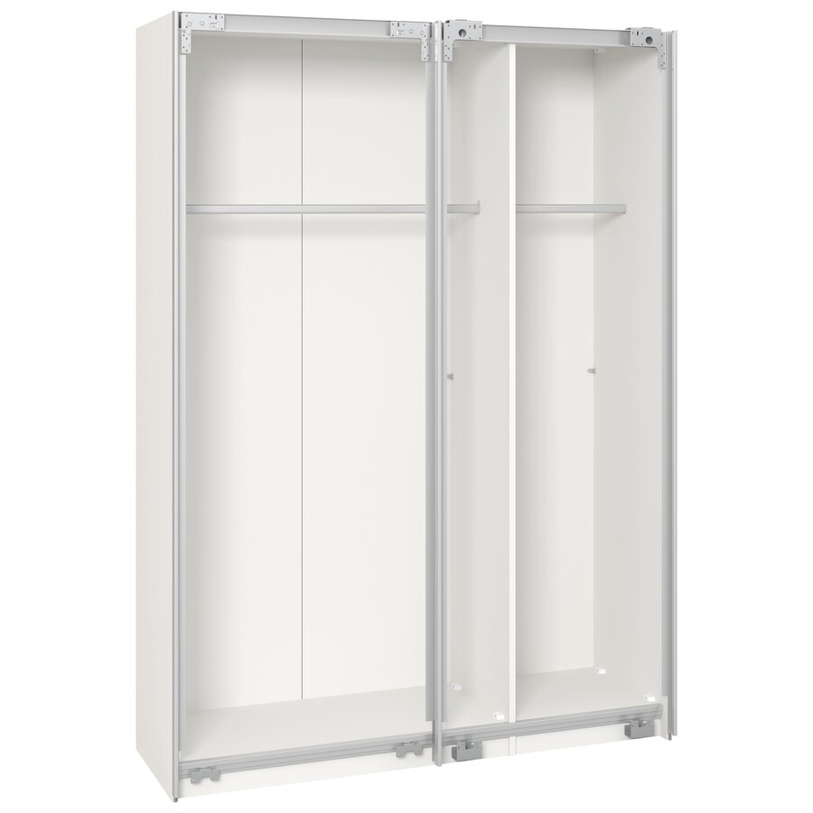 Lichtgrijs Schuifdeurkast 152 cm Lichtgrijs Schuifdeurkast 152 cm