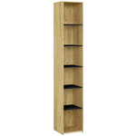 Jutzler Open Kast met Legplanken Gefineerd Eiken / Zwart