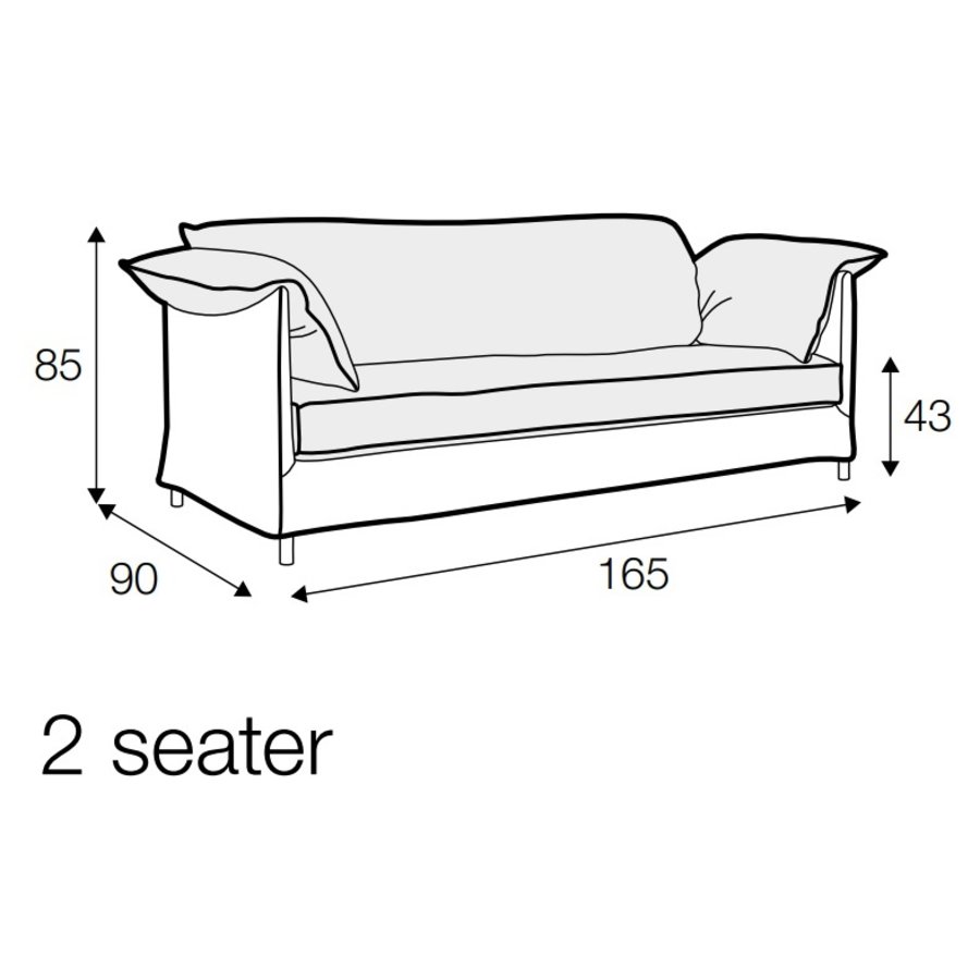 Lotus Outdoor 2-zits Bank Nature Lotus Outdoor 2-zits Bank Nature