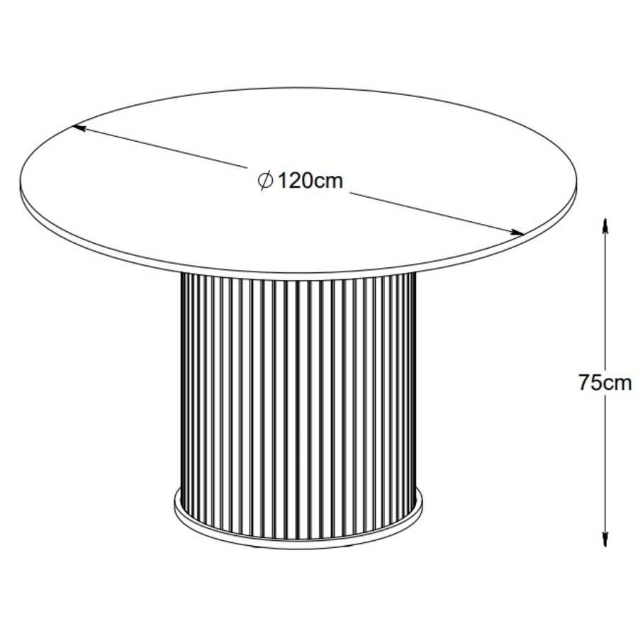 Nola Ronde Eettafel Eiken Nola Ronde Eettafel Eiken