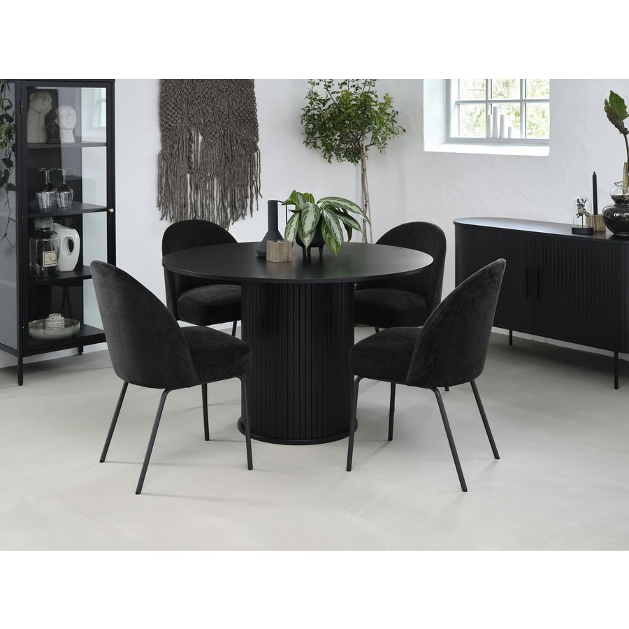 Nola Ronde Eettafel Zwart Nola Ronde Eettafel Zwart