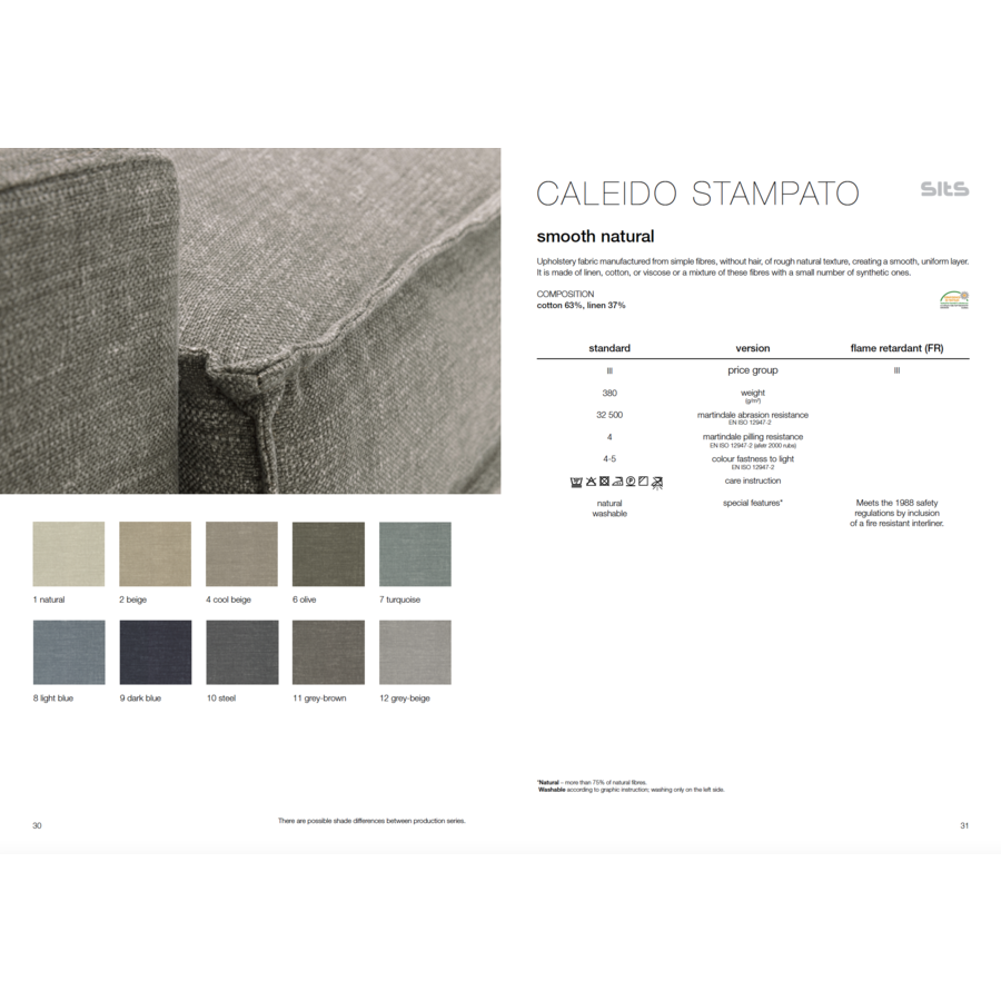 Sits Caleido Stampato Donkerblauw Stof Sits Caleido Stampato Donkerblauw Stof