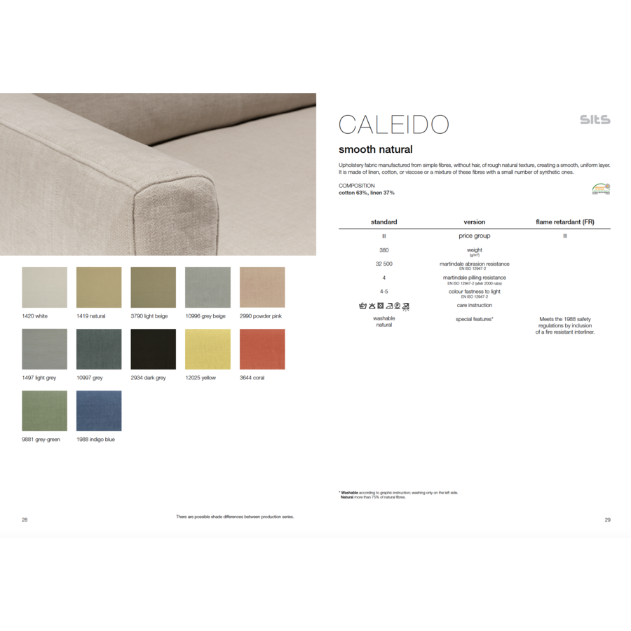 Sits Caleido Lichtbeige Stof Sits Caleido Lichtbeige Stof