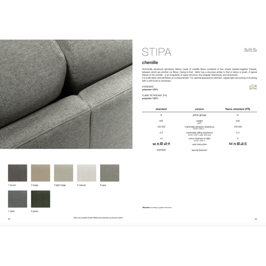 Sits Stipa Lichtbeige Stof Sits Stipa Lichtbeige Stof