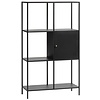 Malibu Boekenkast 1-Deur H135 cm Zwart