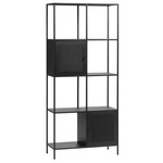Hygge Interiors Malibu Boekenkast 2-Deuren H180 cm Zwart Hygge Interiors Malibu Boekenkast 2-Deuren H180 cm Zwart