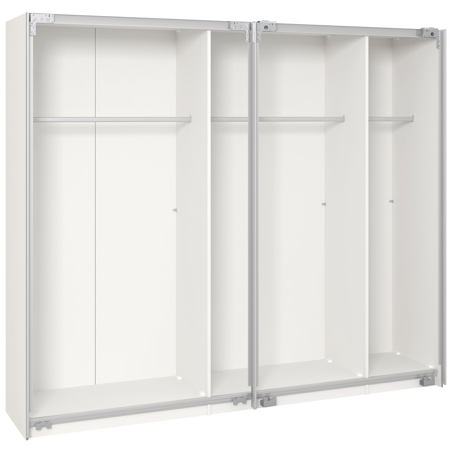 Premium Wit 253 cm Schuifdeurkast Premium Wit 253 cm Schuifdeurkast