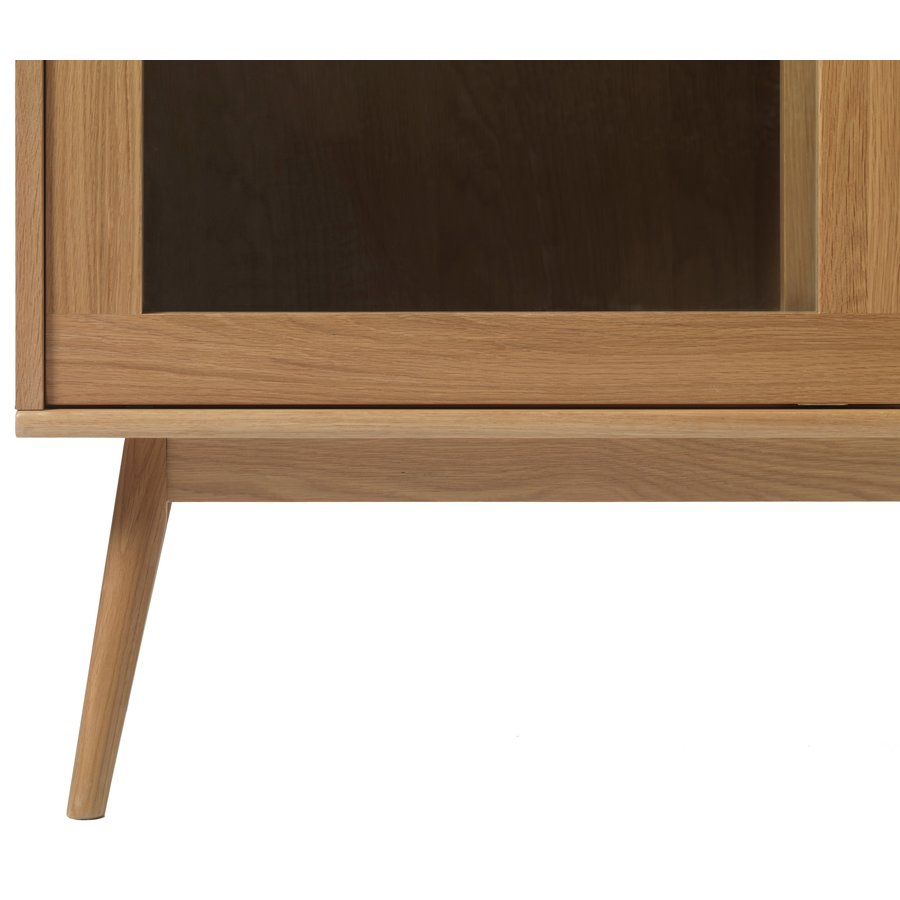 Barrali Vitrinekast Eiken / Rattan