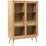 Hygge Interiors Barrali Vitrinekast Eiken / Rattan