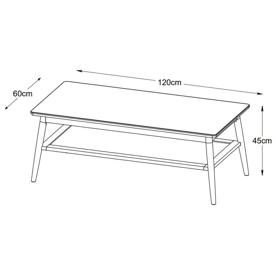 Barrali Salontafel Gerookt Eiken / Rattan Barrali Salontafel Gerookt Eiken / Rattan