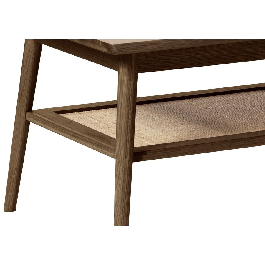 Barrali Salontafel Gerookt Eiken / Rattan Barrali Salontafel Gerookt Eiken / Rattan