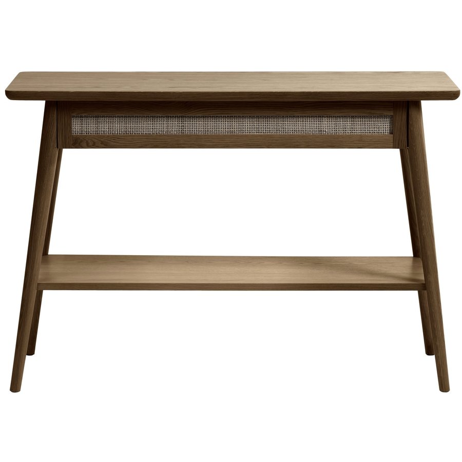 Barrali Sidetable Gerookt Eiken / Rattan Barrali Sidetable Gerookt Eiken / Rattan