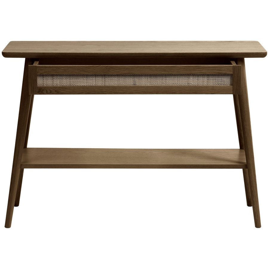 Barrali Sidetable Gerookt Eiken / Rattan Barrali Sidetable Gerookt Eiken / Rattan