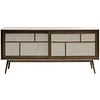 Barrali Dressoir Gerookt Eiken / Rattan