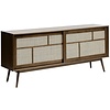 Barrali Dressoir Gerookt Eiken / Rattan