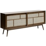 Hygge Interiors Barrali Dressoir Gerookt Eiken / Rattan