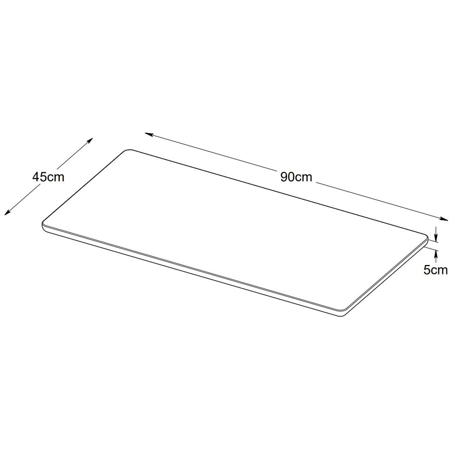 2x Barrali 45 x 90 cm Verlengblad Eettafel Gerookt Eiken 2x Barrali 45 x 90 cm Verlengblad Eettafel Gerookt Eiken